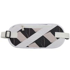 A Minimalist Pattern With Simple Lines And Shapes, Creating A Clean And Modern Aesthetic 07 Rounded Waist Pouch by myclothy
