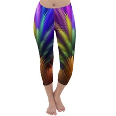 Abstract Colors - , Abstract Colors Capri Winter Leggings 