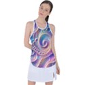 Abstract Fractal Art Swirl Pattern Racer Back Mesh Tank Top View1