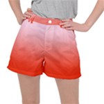 Pink Lace To Scarlet Red Linear Gradient Women s Ripstop Shorts