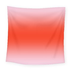 Pink Lace To Scarlet Red Bilinear Gradient Square Tapestry (large)