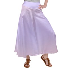 Pale Pink To Pale Violet Bilinear Gradient Women s Satin Palazzo Pants by GradientsOmbre