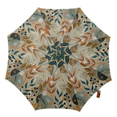 Leaves Pattern Flora Hook Handle Umbrellas (small) by Sabxi