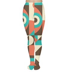 Retro Colorful Background, Retro Abstraction Tights by kyorashop23
