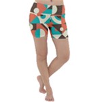 Retro Colorful Background, Retro Abstraction Lightweight Velour Yoga Shorts Retro Colorful Background, Retro Abstraction Lightweight Velour Yoga Shorts
