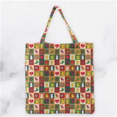 Template Christmas Pattern Grocery Tote Bag by Proyonanggan