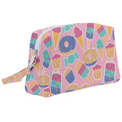 Ice Cream Donut Sweets Candie Wristlet Pouch Bag (large) by Apenda