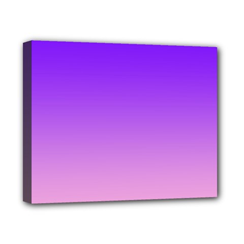 Indigo Violet To Cotton Candy Pink Linear Gradient Canvas 10  X 8  (stretched)
