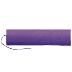 Cotton Candy Pink To Navy Blue Linear Gradient Roll Up Canvas Pencil Holder (l) by GradientsOmbre