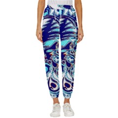 Trippy Dippy Bears Blue Dancing Greatful Dead Skull Steal Your Face Women s Cropped Drawstring Pants