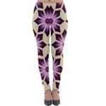 Pattern Design Star Snowflake Lightweight Velour Leggings
