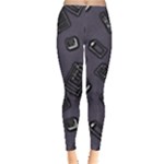 Background Wallpaper Pattern Notes Everyday Leggings 