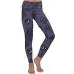 Background Wallpaper Pattern Notes Kids  Lightweight Velour Classic Yoga Leggings