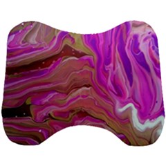 Magenta Waves Head Support Cushion