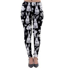 Easter Bunny Pattern Lightweight Velour Leggings by Valentinaart