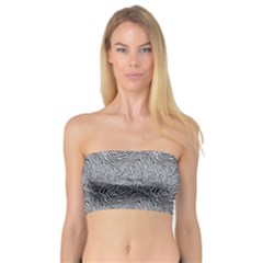 Dark Grey Snake Bandeau Top