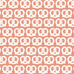 salmon pretzel illustrations pattern