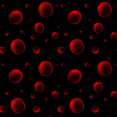 red drops on black