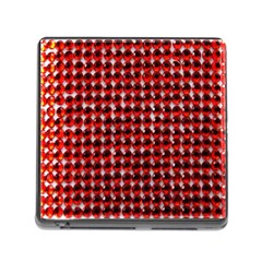 Deep Red Sparkle Bling Card Reader With Storage (square)