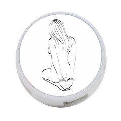 Bound Beauty Single-sided 4 Port Usb Hub (round) by Deviantly