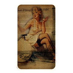 Vintage Newspaper Print Sexy Hot Gil Elvgren Pin Up Girl Paris Eiffel Tower Memory Card Reader (rectangular) by chicelegantboutique