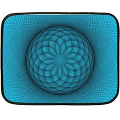 Spirograph Mini Fleece Blanket (two Sided)