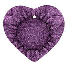 Mandala Heart Ornament (two Sides)