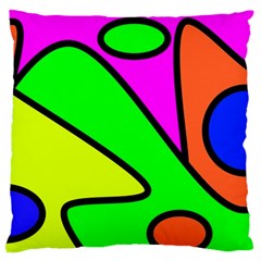 Abstract Large Cushion Case (single Sided)  by Siebenhuehner