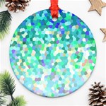 Mosaic Sparkley 1 Round Ornament (Two Sides) Front