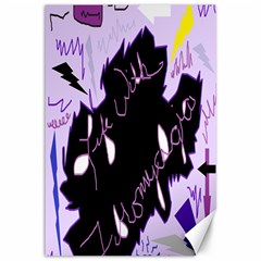 Life With Fibromyalgia Canvas 12  X 18  (unframed)