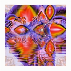 Crystal Star Dance, Abstract Purple Orange Glasses Cloth (medium, Two Sided) by DianeClancy