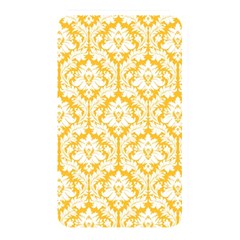 White On Sunny Yellow Damask Memory Card Reader (rectangular) by Zandiepants