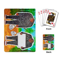 2 Yowie H,text & Furry In Outback, Playing Cards Single Design by creationtruth