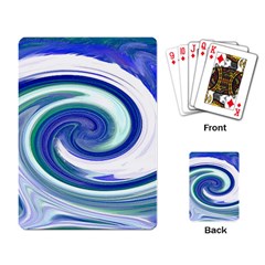Abstract Waves Playing Cards Single Design by Colorfulart23