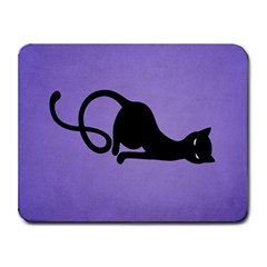 Purple Gracious Evil Black Cat Small Mouse Pad (rectangle) by CreaturesStore