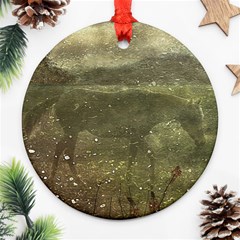 Flora And Fauna Dreamy Collage Round Ornament (two Sides) by dflcprints
