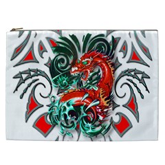 Tribal Dragon Cosmetic Bag (xxl) by TheWowFactor