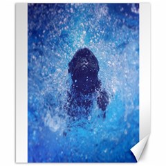 French Bulldog Swimming Canvas 8  X 10  (unframed) by StuffOrSomething