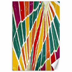 Multicolored Vibrations Canvas 12  X 18  (unframed) by dflcprints