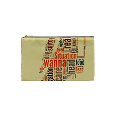 Michael Jackson Typography They Dont Care About Us Cosmetic Bag (small)