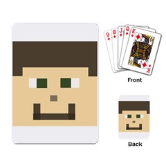 Custom Block Head Playing Cards Single Design by BlockCrafts