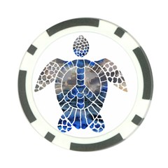 Peace Turtle Poker Chip by oddzodd