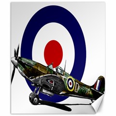Spitfire And Roundel Canvas 8  X 10  (unframed) by TheManCave