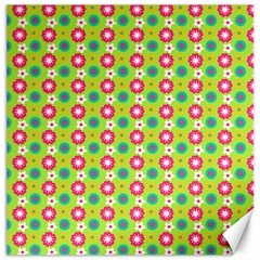 Cute Floral Pattern Canvas 12  X 12  (unframed) by GardenOfOphir