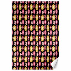 Cute Floral Pattern Canvas 12  X 18  (unframed) by GardenOfOphir