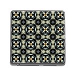 Faux Animal Print Pattern Memory Card Reader with Storage (Square) Front
