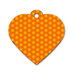 Cute Pretty Elegant Pattern Dog Tag Heart (two Sided) by GardenOfOphir