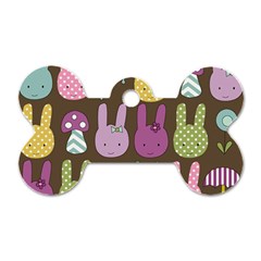 Bunny  Dog Tag Bone (one Sided) by Kathrinlegg