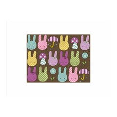 Bunny  Double Sided Flano Blanket (mini) by Kathrinlegg
