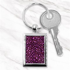 Cheetah Bling Abstract Pattern  Key Chain (rectangle) by OCDesignss